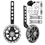 TenFans Bike Training Wheels Adjustable Stabilizer Compatible with 12 14 16 18 20 Inch Single Speed Bike