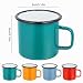 Imagen de Juego de 4 tazas esmaltadas: 350 ml, reutilizables
