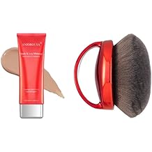 Body Coverage Perfector - Tattoo Cover Up Makeup,Body Foundation,Waterproof No Transfer Leg,Extra Large Body Makeup Kabuki Brush And Self Tanner Brush With Drawstring Bag