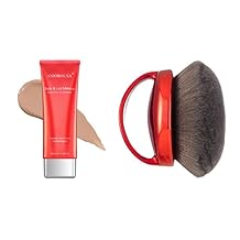 Body Coverage Perfector - Tattoo Cover Up Makeup,Body Foundation,Waterproof No Transfer Leg,Extra Large Body Makeup Kabuki Brush And Self Tanner Brush With Drawstring Bag