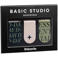 Kokonote Marcapaginas Magnetico Basic Studio, 3 marca paginas