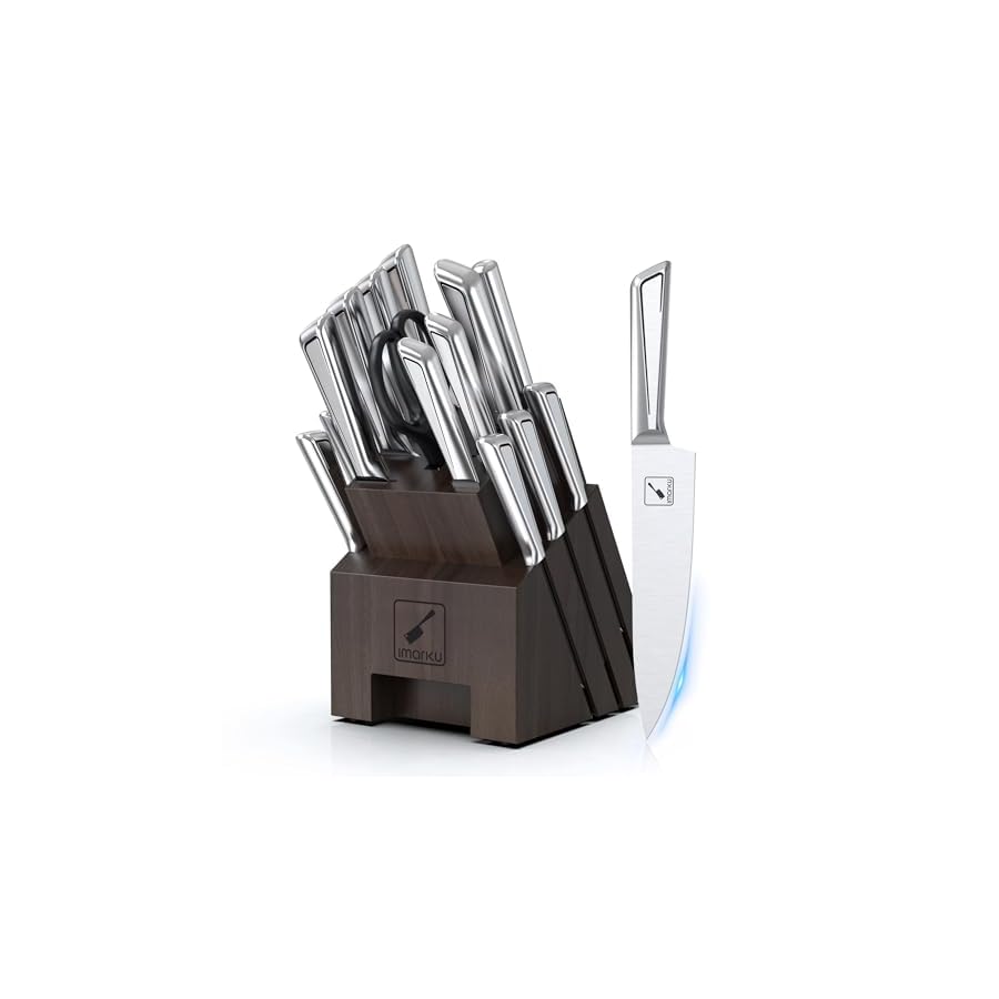 imarku Knife Set,16-Piece Premium Knife Sets for Kitchen with Block