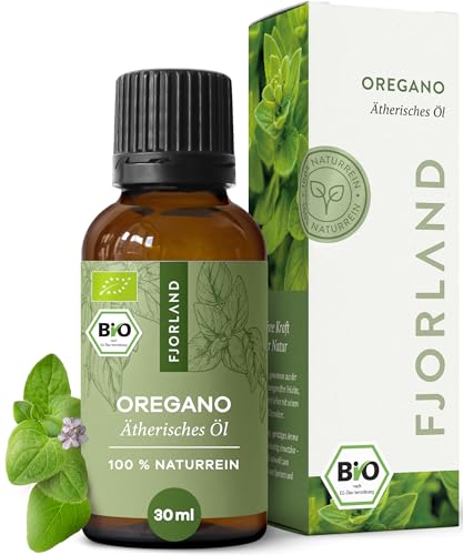 BIO Oreganoöl 100% naturrein Origanum vulgare hochdosiert Würzig-herbes ätherisches Öl Lebensmittelqualität zum Verzehr geeignet - Oregano Oil