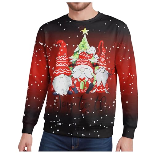 _TZ[^[ XNX}XZ[^[ AO[ christmas sweater ugly Jbv AE^[  g[i[ RXvߑ T^N[X 3dvg ʔ vI[o[ tVc l H~(2XL,A-ubN)