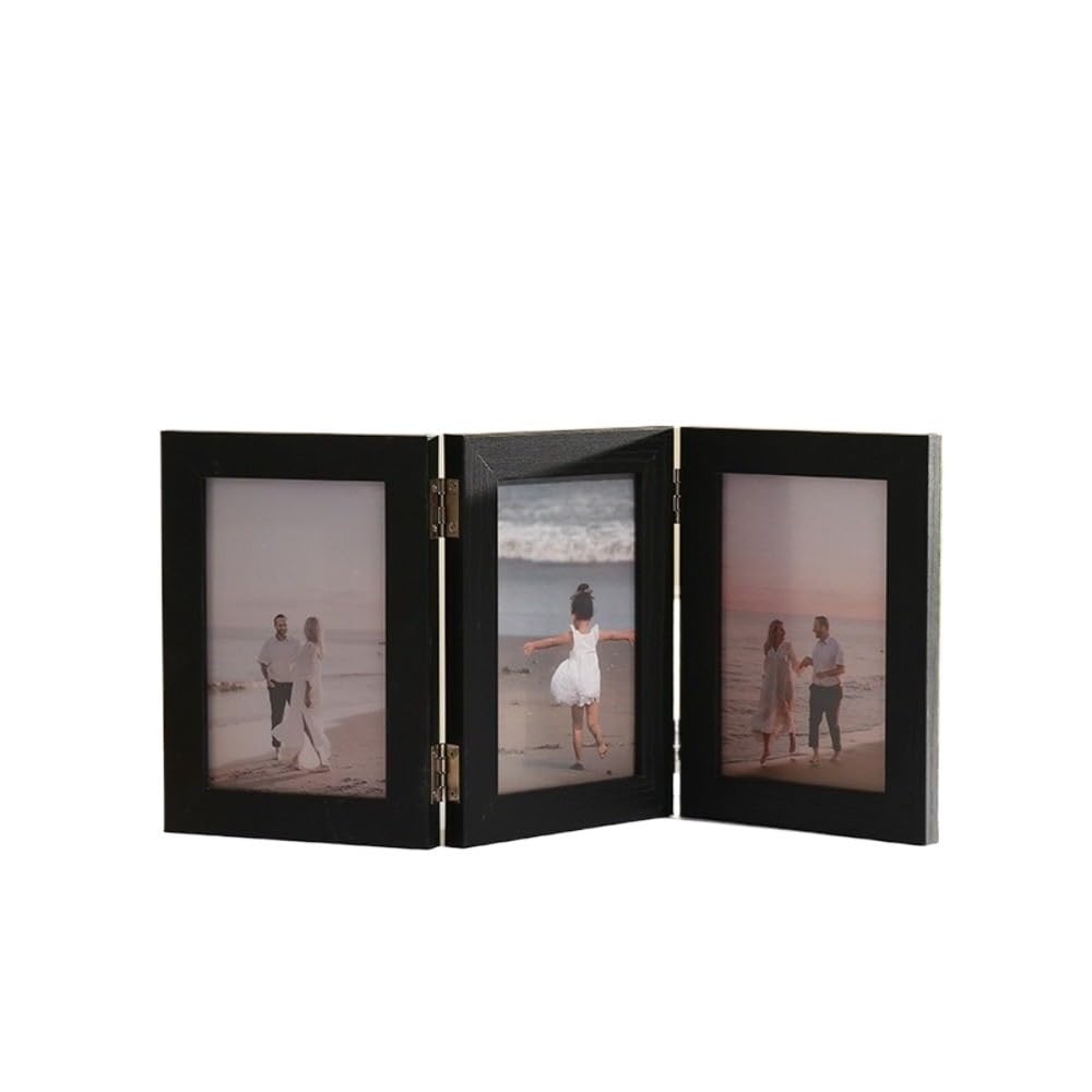 Cadre photo triplex souvenir pliable à offrir pour décoration de table