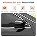 JeCar Black Side Mirror Covers & Door Handle Covers Trim Kit for 2014+ Jeep Cherokee