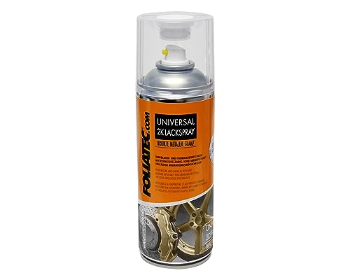 Foliatec Universal 2K Lackspray Spraydose Spray Sprühlack Hitzebeständig, bronze metallic glänzend, 400 ml