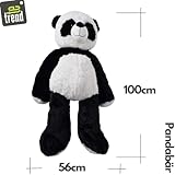 TE-Trend XXL Panda Kuscheltier Bär Teddybär 100 cm, Hochwertiges Plüsch, EIN tolles Geschenk für Kinder und Erwachsene, Riesen Teddy für EIN unvergleichliches Kuschelvergnügen und liebevolle Momente