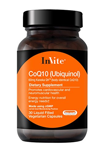 Invite Health Ubiquinol Coq10 60Mg, Promotes Cardiovascular And Neuromuscular Health, 30 Liquid Filled Vegetarian Capsules (Pack Of 1) #TOP26