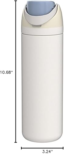 Miniatura 197 de Owala - Botella de agua FreeSip de acero inoxidable con aislamiento, sin bisfenol A, incluye sorbete, para deportes y viajes, 24 oz, Denim B0BZYCJK89