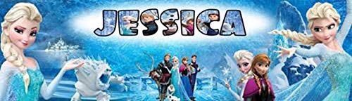Frozen #1 - Personalized Birthday Name Poster with Custom Name On it, Border Mat and Frame Options