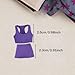 kowaku 2-Piece 1/12 Scale Doll Clothes Set, Sports Vest & Shorts Outfit, Light Lavender, Mini Clothing for Female Action Figures, Creative DIY Accessories