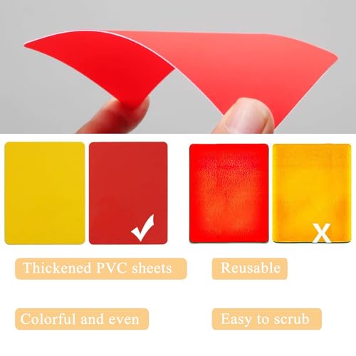 Yatrosynth 2 Stück Fußball-Schiedsrichter-Karte, Rote und Gelbe Karte des Fußballs, für Fußballspiele für den Wettbewerb