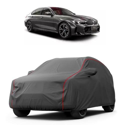 Image of Heavy-Duty Car Cover for Compatible with BMW 3 Series Gran Limousine (2024 to 2025 All Models) Deluxe Car Protection Cover - Waterproof & UV-Resistant All-Season Exterior Protection