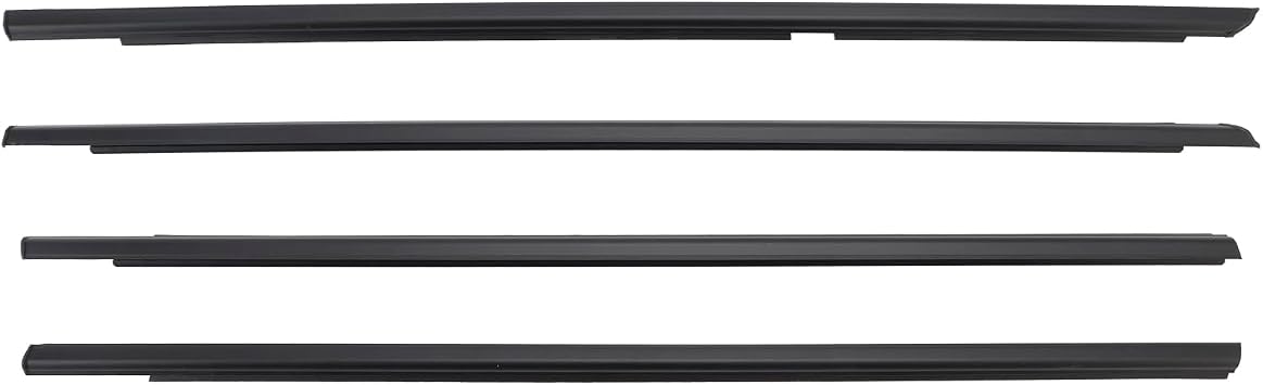 4PCS Door Glass Belt Outer Molding Weatherstrip For Suzuki Grand Vitara 2009-2013 83811-65J00, 83821-65J00, 83831-65J00, 83841-65J00