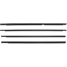 4PCS Door Glass Belt Outer Molding Weatherstrip Fit for Suzuki Grand Vitara 2009-2013# 83811-65J00,83821-65J00,83831-65J00,83841-65J00