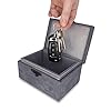 KeyCradle Faraday Box | Faraday Box For Car Keys Medium - 15 x 11 x 8 cm | Car Key Signal Blocker Box | Key Signal Blocker for Car Keys & Mobile Phone | Keyless Car Storage Box | Faraday Cage - Grey #3