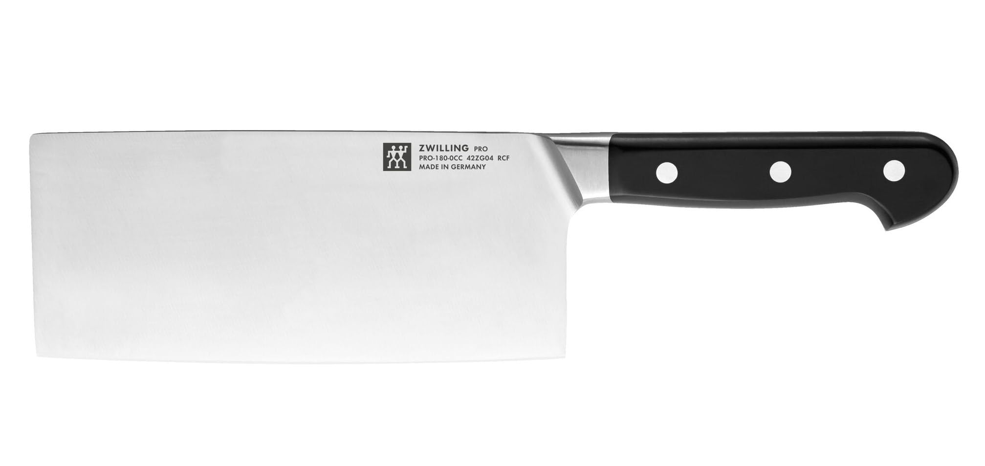ZWILLING Pro Chin Kochmesser, Klingenlänge 18 cm, Edelstahl Spezial, Kunststoffgriff, schwarz