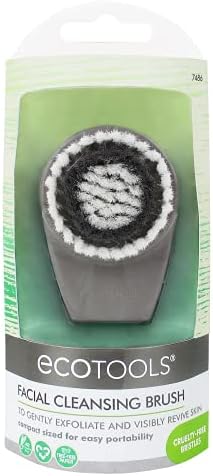 EcoTools Gentle Pore Cleansing Brush Scrubber for Facial Skincare Beauty Great Sensitive Skin, 1 Count