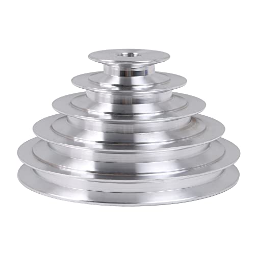 CNBTR Aluminum 5-Slot A Type V-Shaped Pulley 5 Step Pulley Belt 16mm Belt Width