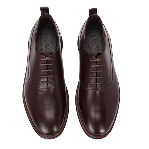 Image of Legwork Crossover Oxfords 2.0 - Italian Leather Hybrid Dress Shoes with Extralight Rubber Outsole | Ultra-Lightweight & Comfortable Oxford Wingtip | All Elegance