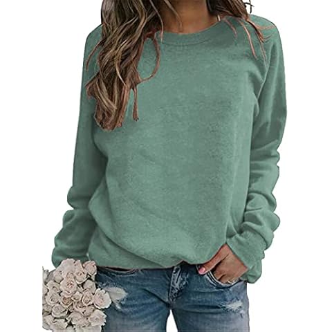 Womens Crewneck Sweatshirt Mama/Be Kind Letter Print Long Sleeve Shirts Loose Fashion Pullover Top, Green, XL Cover