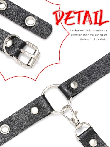 Leather Harness Belt Fashion Rave Black Body Accessories for Women3