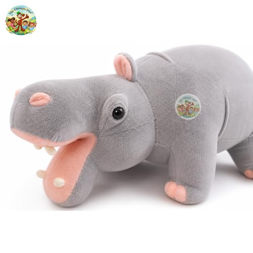 Image of Chi-Chimpu Premium Realistic Hippo Stuffed Animal | Extra Large Soft Hippopotamus Plush Toy for Kids Toddlers & Babies, Hypoallergenic Cuddly Hippo Plushie, Best Birthday Gift (80 cm)