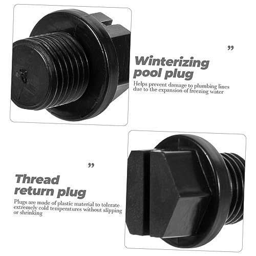Abaodam 2 Conjuntos De Plugue De Tubo De Retorno De Plástico De Piscina Plugue De Retorno De Inverno