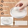 Thenshop 2 piezas de 4.8 pulgadas jabonera redonda de piedra de diatomeas, bandeja circular de secado rápido para jabón en barra, absorbente de agua para baño, para mano y esponja, color blanco beige 8