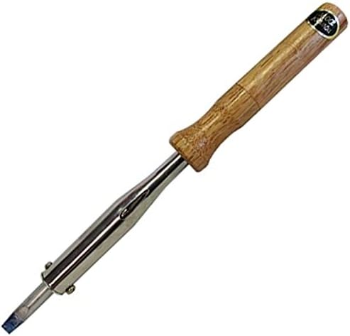 Leponitt 100 Watt Heavy Duty Soldering Iron, 1000 Degree, 5/16" Chisel Tip, Wood Handle, Stained Glass Supplies and More
