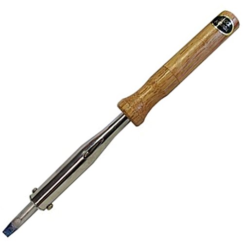 Leponitt 100 Watt Heavy Duty Soldering Iron, 1000 Degree, 5/16" Chisel Tip, Wood Handle, Stained Glass Supplies and More