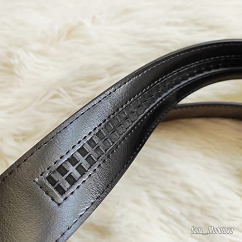 Men Belts Leather Male Slide Ratchet Work Dress Strap W Interchangeable Buckle Beltox （46"-56" Waist Adjustable，Black Belt Only） … #TOP5