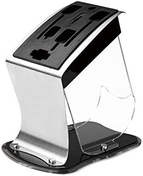 Knife Block Storage Stand Kitchen,Only selling Cutter Holder,Fashion Plastic Acrylic Multi-function Tool Stainless Steel