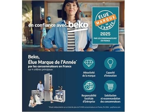 BEKO Lave vaisselle largeur 60 cm 14 couverts 44 dB BDFN26431W - vue 10