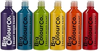 Big Colour Co Ready Mixed Paint Brights 6 x 600ml, Bright Colours