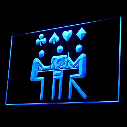 230030 Poker Luck Aces Queen Amateur Betting Display LED Light Neon Sign