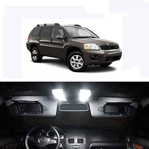 17 Uds. Kit de lámpara de Lectura de cúpula de Techo Interior de luz Led Interior de Coche, para Mitsubishi Endeavour D7 D8 2004-2011 Cover