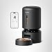 PETLIBRO Automatic Cat Feeder, 5G WiFi Automatic Dog Food Dispenser with Freshness Preservation, 5L Timed Pet Feeder with Low Food Sensor, Up to 10 Meals Per Day, Granary Black