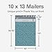 Quality Park Thank You Poly Mailers, 10 x13 Inch Shipping Envelopes, 100 Pack, Self Seal, Waterproof Shipping Bags for Clothing, Leopard (QUA89301)
