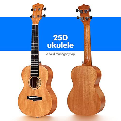 Enya Ukulélé de concert de 58,9 cm avec dessus en acajou massif pour débutants avec sac de transport, capodastre, sangle… - Les Beatles, Paul McCartney, John Lennon, RIngo Starr, George Harrison Enya Ukulélé de concert de 58,9 cm avec dessus en acajou massif pour débutants avec sac de transport, capodastre, sangle… – Image 3