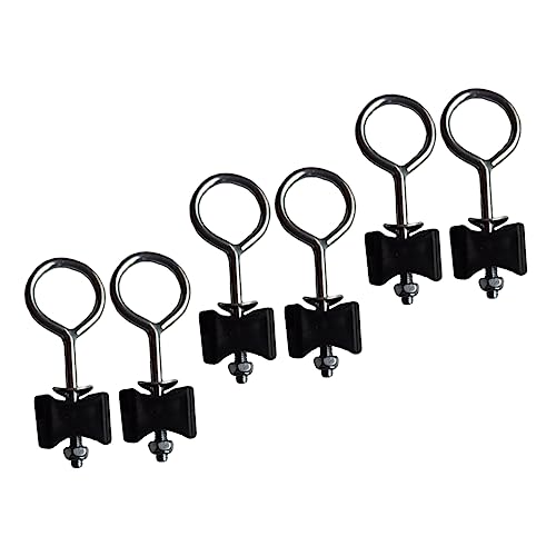 Happyyami 6Pcs Trampoline Nuts Durable Replaceable Screws for Easy Installation Removable Parts for Improved Stability Compatible with Trampolines