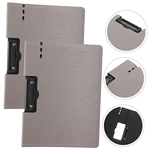 Bloc-notes A4 NUOBESTY avec presse-papiers portable en plastique pour documents - 2