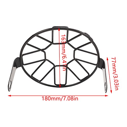 Tampa do Farol da Motocicleta, Resistente a Arranhões, Grande Visibilidade da Luz, Capa da Grade da