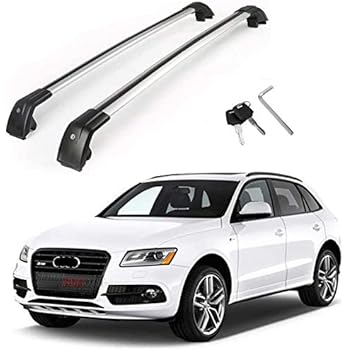 Amazon Com Snailauto Lockable Silver Aluminum Roof Rack Fit For 2018 2019 2020 2021 Audi Q5 Cross Bars Automotive
