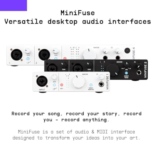 Image of Arturia MiniFuse USB-C Audio Interface (Champagne, MiniFuse 1)