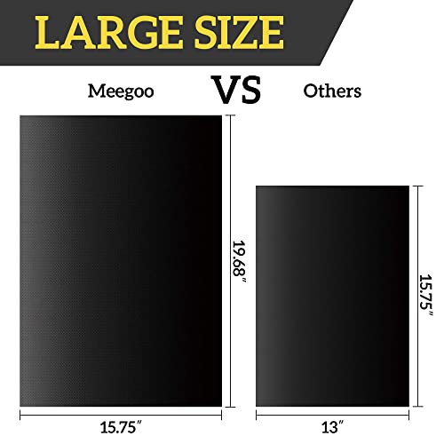 Oven Liners for Bottom of Oven, 6 Pack BBQ Grill Mats for Outdoor Grill, Non-Stick Electric & Gas Oven Liners Mats, Toaster Oven Microwave, Gas Charcoal Grill and Oven Universal, 19.68x 15.75 in