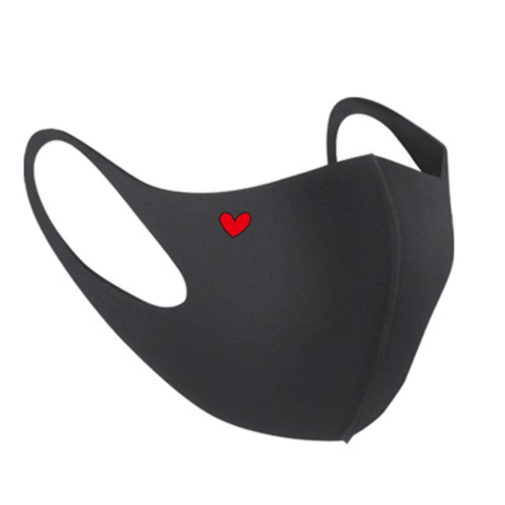 Koehope Másk Women Men Washable Mouth M-A-S-K-S Cartoon Patterned Dustproof Cotton Half Face Cover