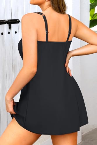 Tempt Me Women Plus Size Swim Dress - Two Piece Tankini Swimsuit 2025 Bathing Suit with Shorts2