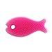 Innobaby Bathin' Smart Silicone Fish Antimicrobial Bath Scrub, Light Pink/Fuchsia